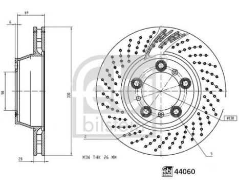 Brake Disc 44060 FEBI, Image 3