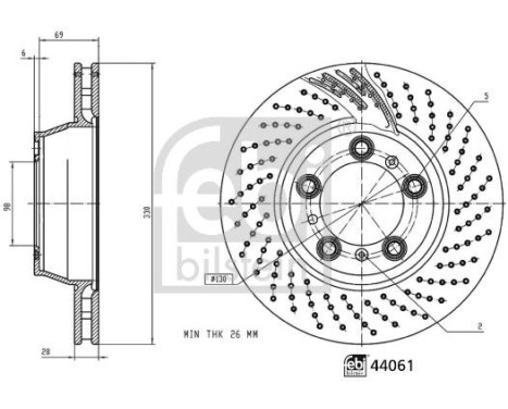 Brake Disc 44061 FEBI