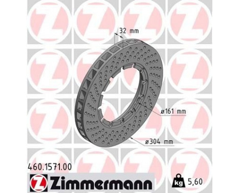 Brake Disc 460.1571.00 Zimmermann