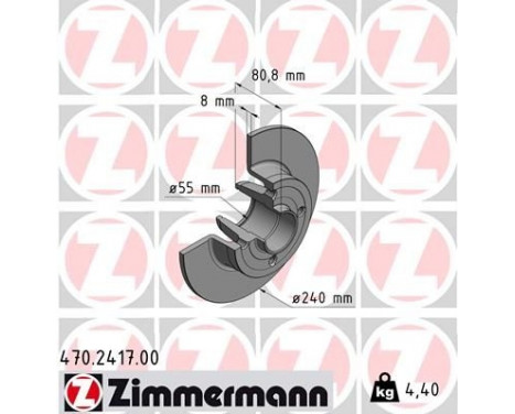 Brake Disc 470.2417.00 Zimmermann