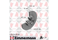 Brake Disc 470.2420.00 Zimmermann