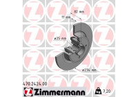 Brake Disc 470.2424.00 Zimmermann