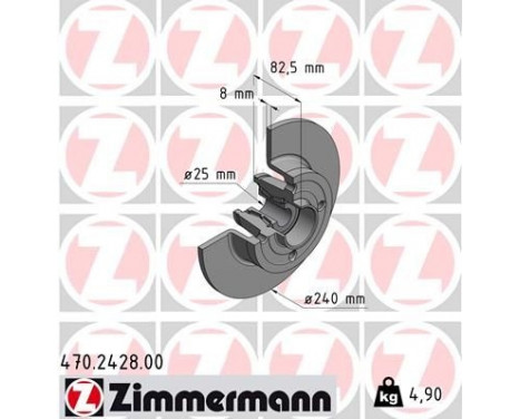 Brake Disc 470.2428.00 Zimmermann