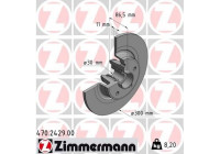 Brake Disc 470.2429.00 Zimmermann