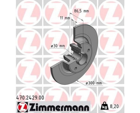 Brake Disc 470.2429.00 Zimmermann