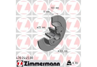 Brake Disc 470.2445.00 Zimmermann