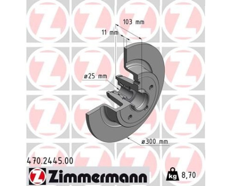 Brake Disc 470.2445.00 Zimmermann