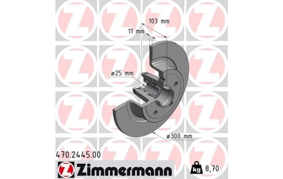Brake Disc 470.2445.00 Zimmermann