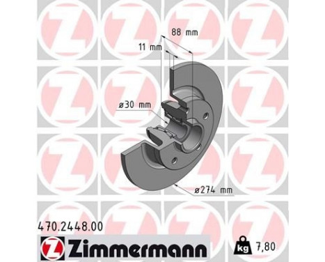 Brake Disc 470.2448.00 Zimmermann