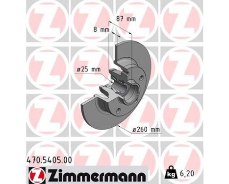 Brake Disc 470.5405.00 Zimmermann