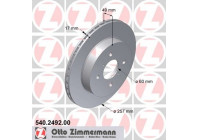 Brake Disc 540.2492.00 Zimmermann