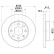 Brake disc 8DD 355 100-431 Hella