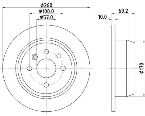 Brake Disc 8DD 355 102-731 Hella