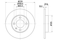 Brake disc 8DD 355 104-191 Hella