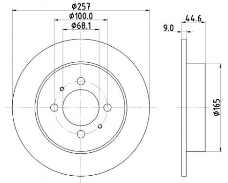 Brake Disc 8DD 355 105-141 Hella