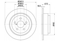 Brake Disc 8DD 355 105-331 Hella