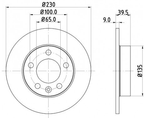 Brake disc 8DD 355 105-411 Hella Pagid GmbH