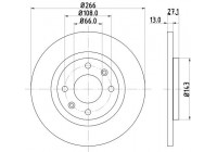 Brake disc 8DD 355 105-751 Hella