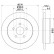 Brake disc 8DD 355 107-921 Hella