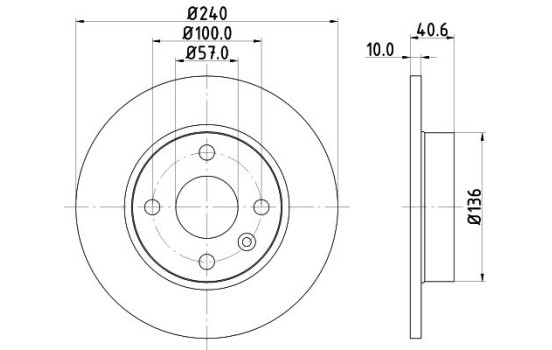 Brake disc 8DD 355 108-251 Hella