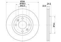 Brake disc 8DD 355 108-351 Hella