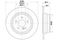 Brake disc 8DD 355 108-841 Hella