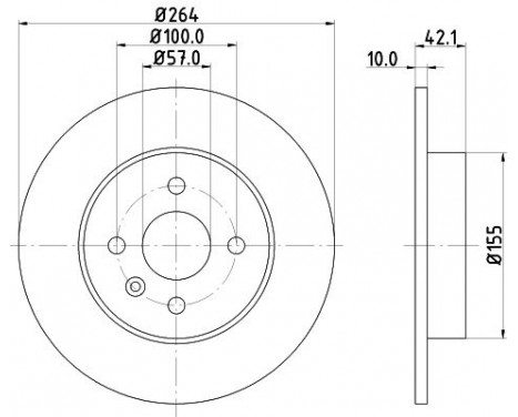 Brake disc 8DD 355 110-271 Hella Pagid GmbH