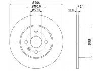 Brake disc 8DD 355 110-271 Hella