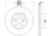 Brake disc 8DD 355 111-631 Hella