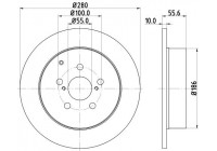 Brake disc 8DD 355 111-671 Hella