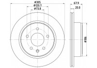 Brake Disc 8DD 355 112-041 Hella