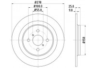 Brake disc 8DD 355 114-051 Hella