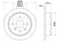 Brake Disc 8DD 355 114-161 Hella