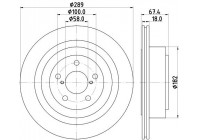 Brake disc 8DD 355 115-121 Hella