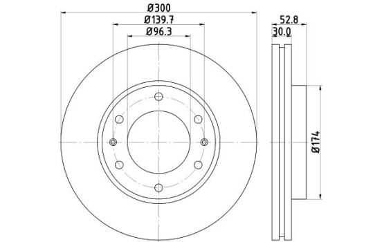 Brake Disc 8DD 355 116-481 Hella