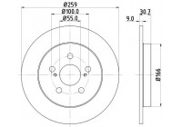 Brake disc 8DD 355 116-901 Hella