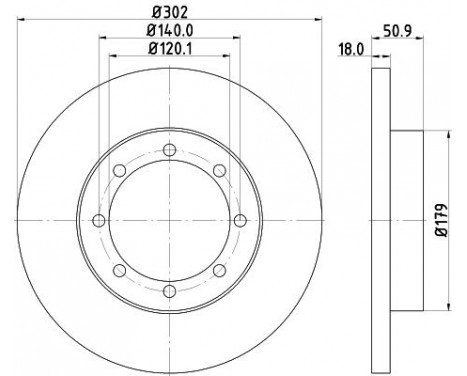 Brake Disc 8DD 355 117-281 Hella