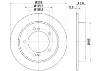 Brake Disc 8DD 355 117-941 Hella