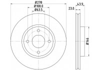 Brake disc 8DD 355 118-181 Hella
