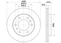 Brake disc 8DD 355 118-631 Hella