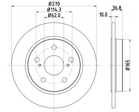 Brake disc 8DD 355 118-971 Hella Pagid GmbH