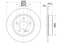 Brake disc 8DD 355 119-431 Hella