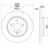 Brake disc 8DD 355 119-501 Hella