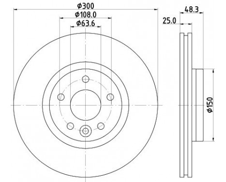 Brake disc 8DD 355 119-511 Hella Pagid GmbH