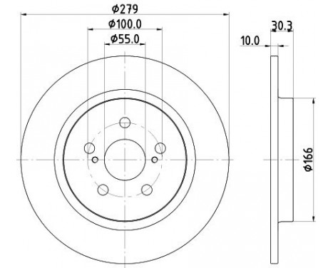 Brake disc 8DD 355 120-191 Hella