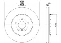 Brake disc 8DD 355 120-651 Hella