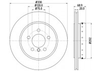 Brake disc 8DD 355 120-671 Hella