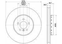 Brake disc 8DD 355 120-681 Hella