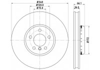 Brake disc 8DD 355 120-881 Hella