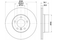 Brake disc 8DD 355 120-901 Hella